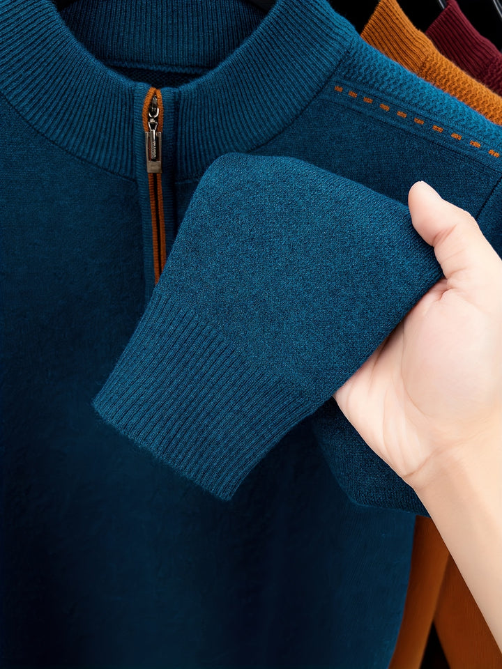 Malcolm | Half-Zip Knit Sweater