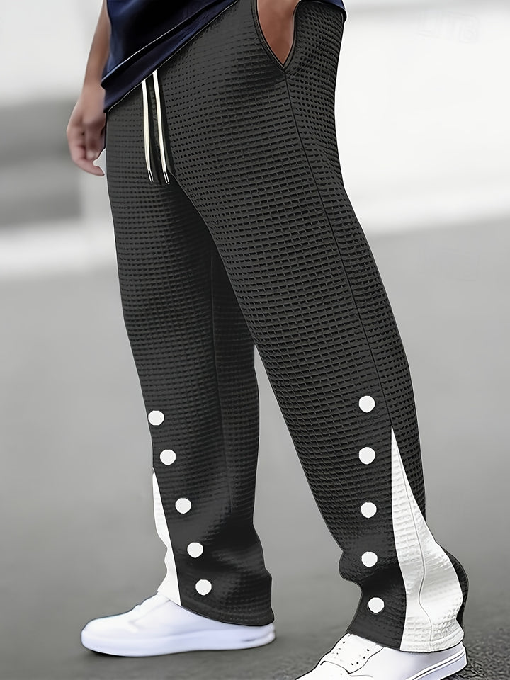 Harvey | Textured Side-Snap Pants