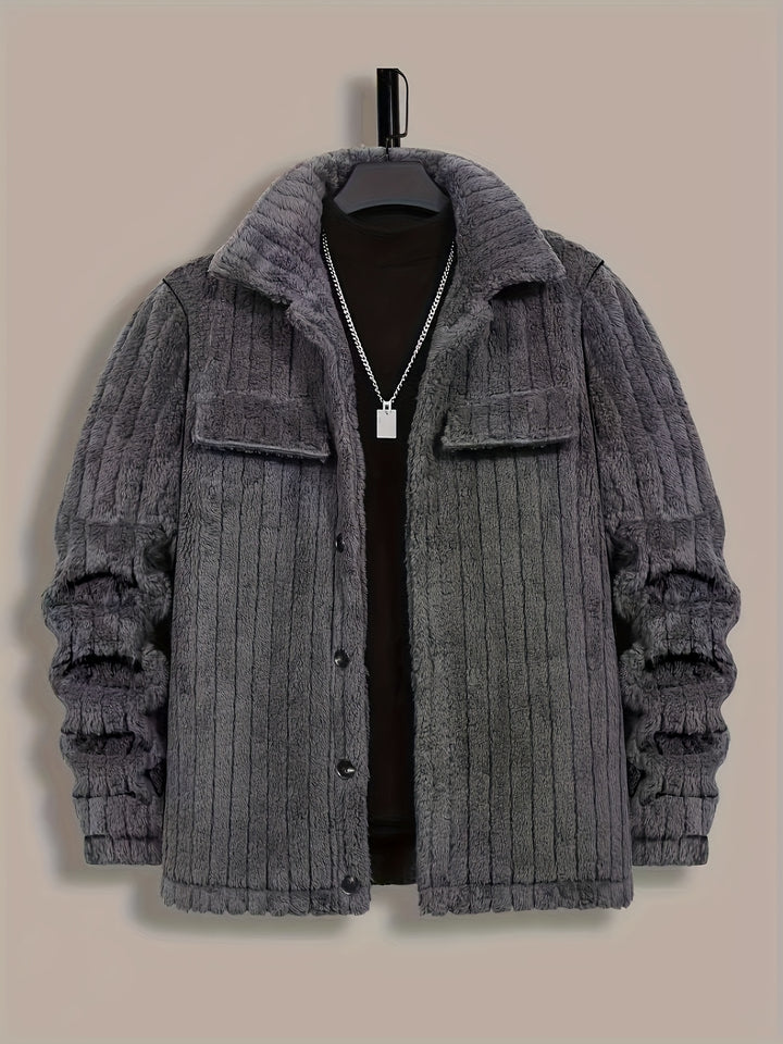 Rhys | Textured Button-Front Jacket