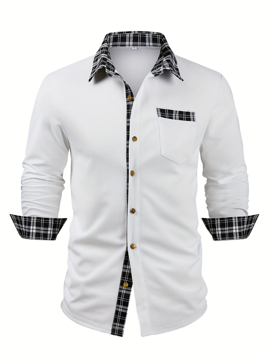 Everett | Textured Contrast-Trim Shirt