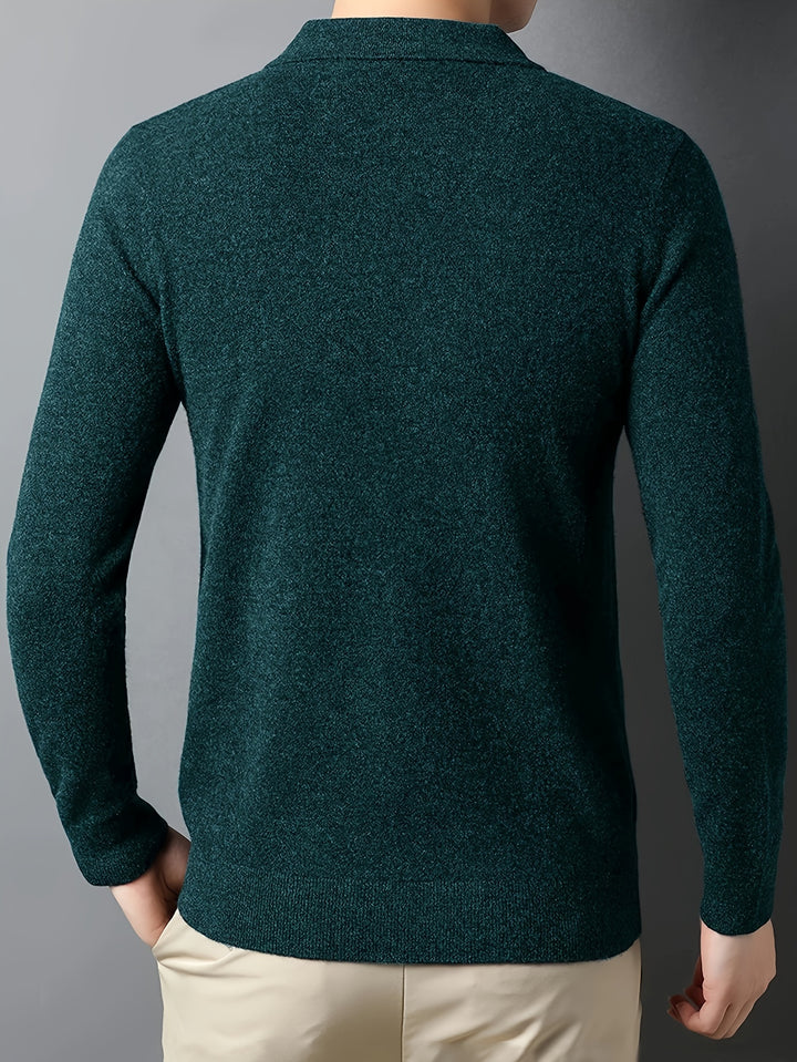 Wesley | Refined Collared Polo Sweater