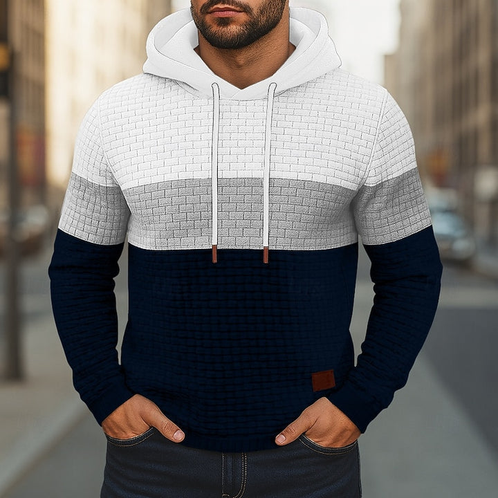 Grady | Colour-Block Hooded Pullover Hoodie