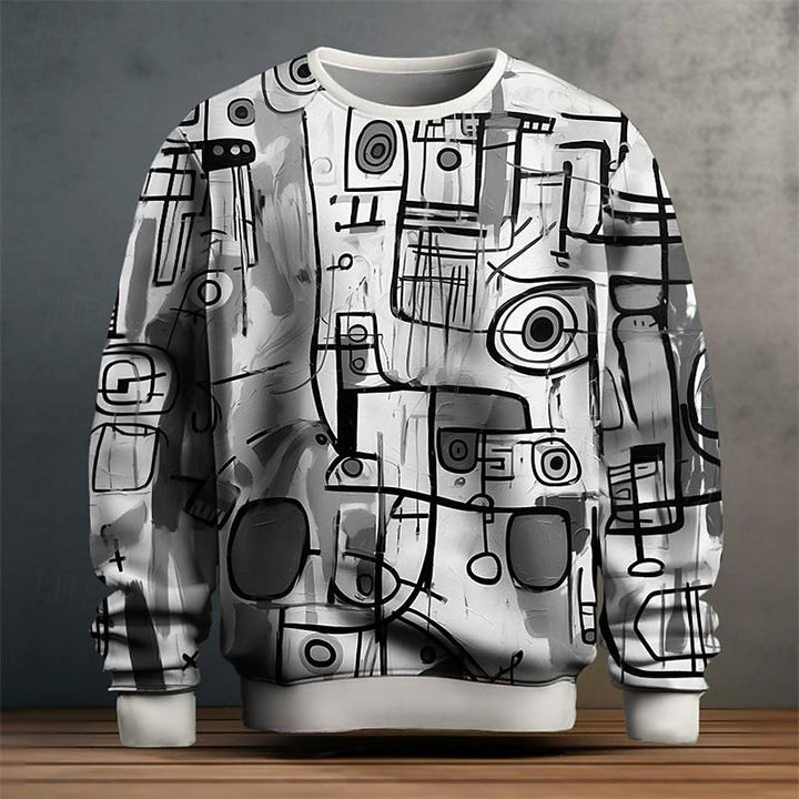 Jonah | Abstract Art Crew Neck Sweatshirt