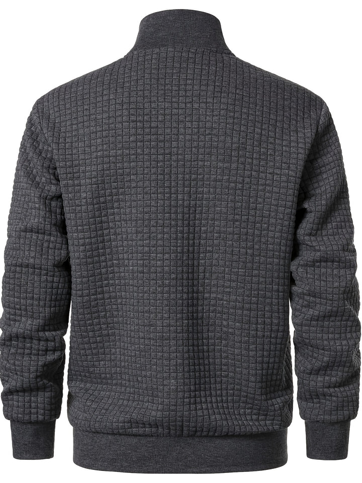 Sullivan | Textured Stand-Collar Zip Jacket
