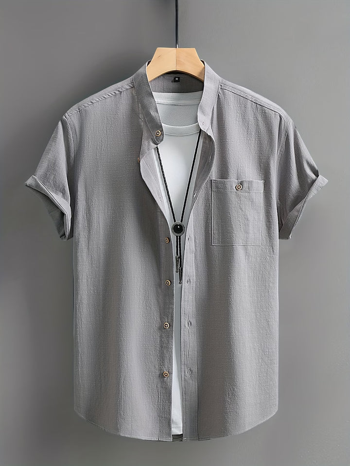 Stefan | Classic Button Short Sleeve Shirt