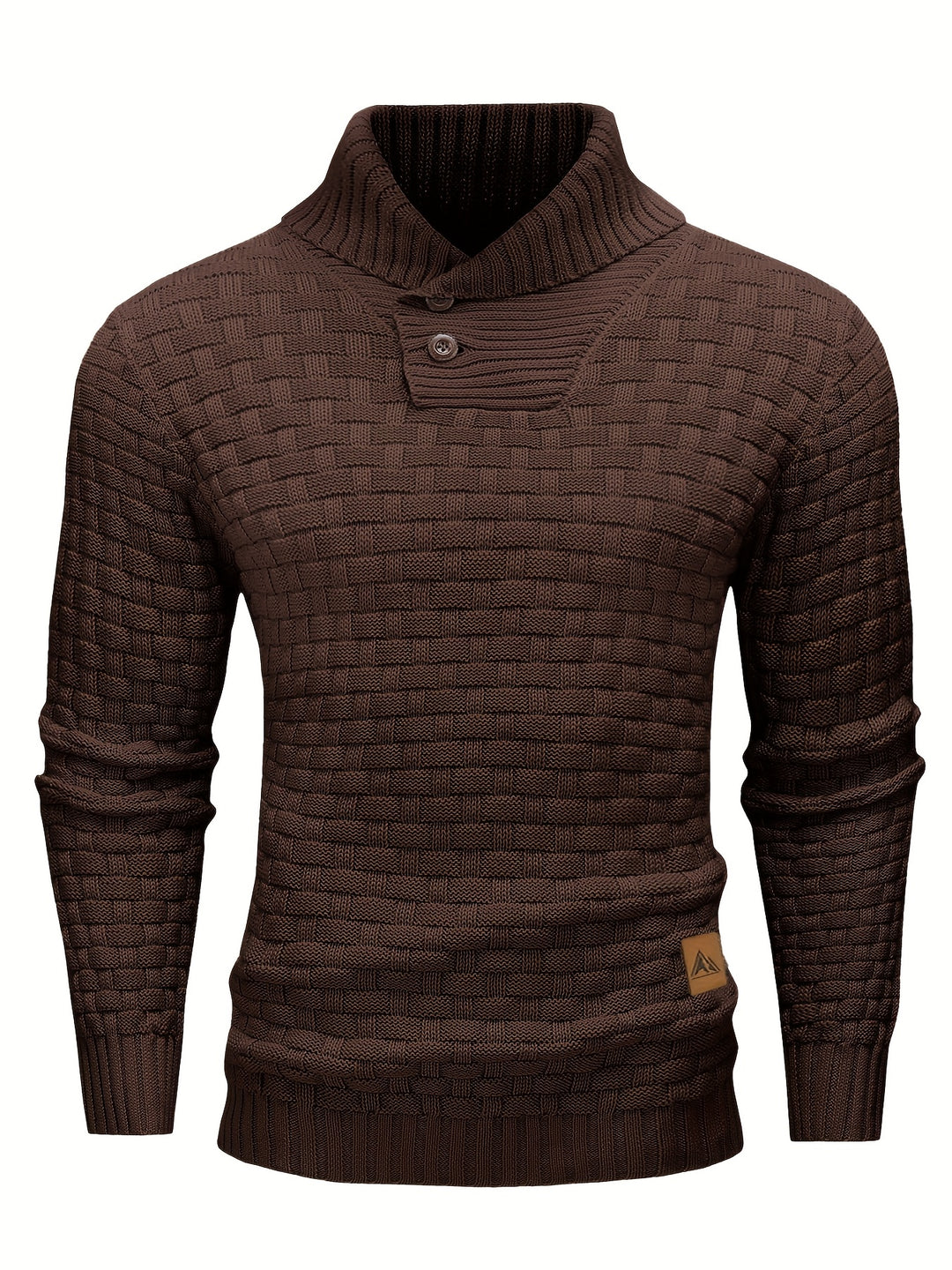 Garrett | Textured Shawl-Collar Sweater