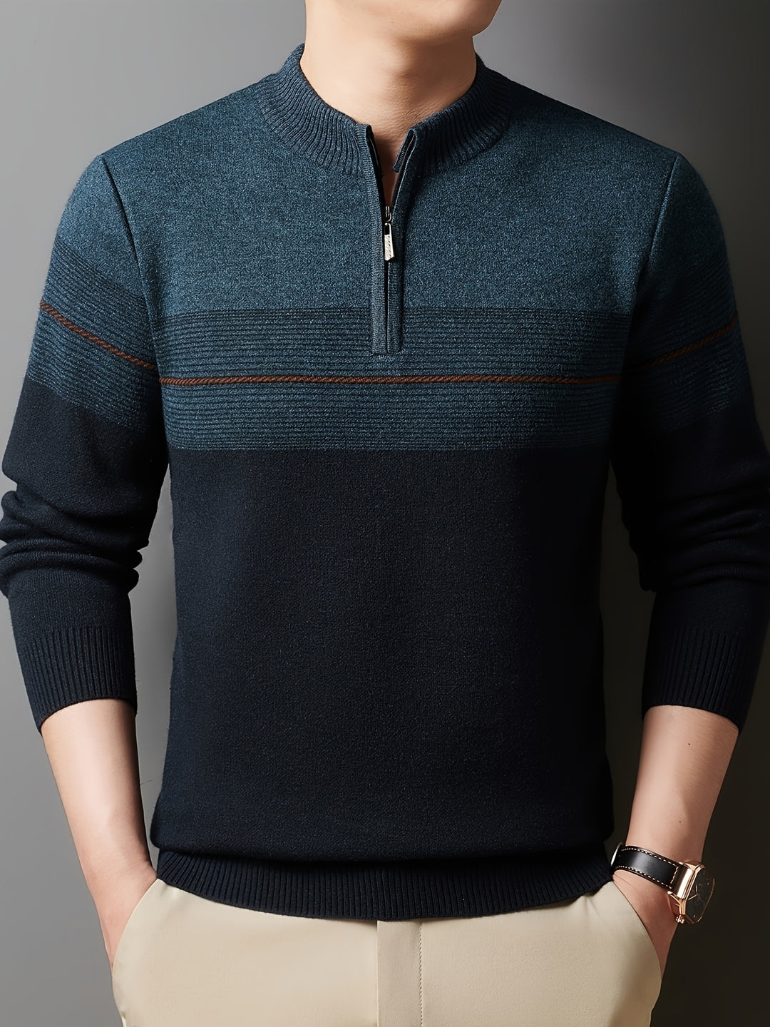 Gregory | Refined Half-Zip Sweater