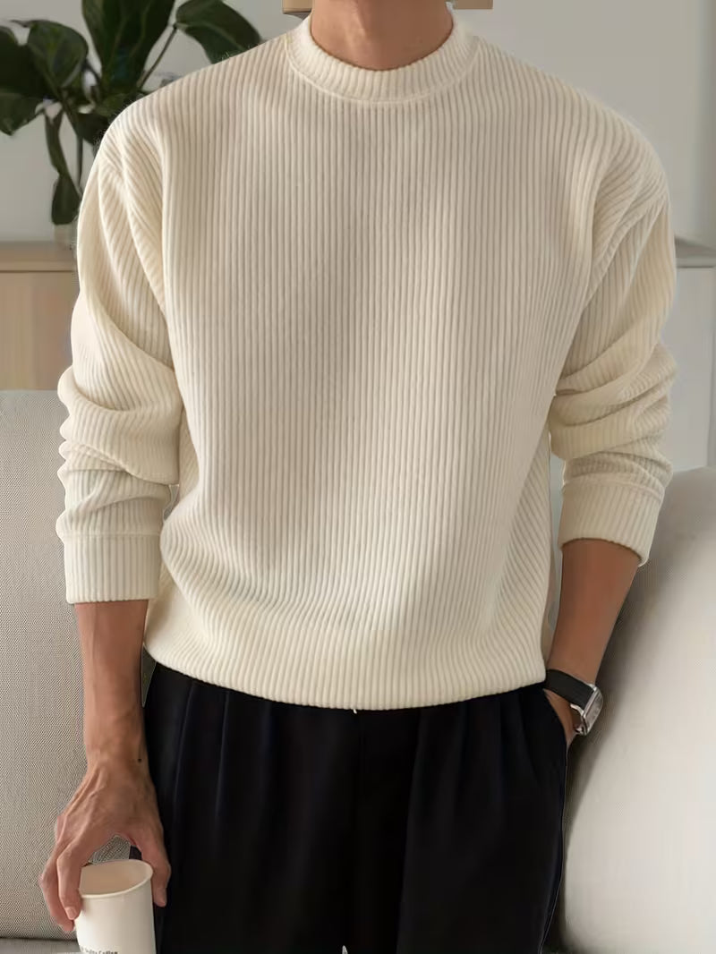 Kellan | Knitwear Long Sleeve Ribbed Shirt