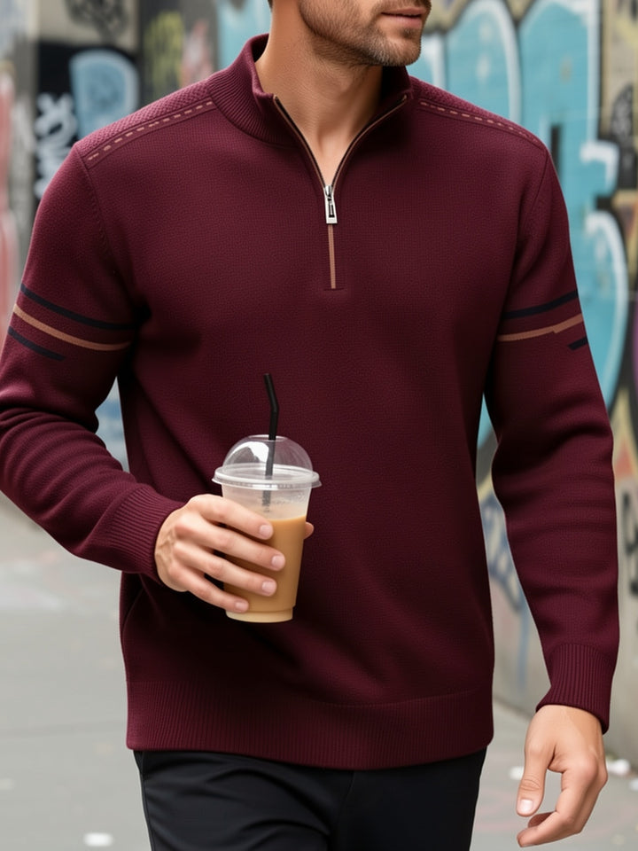 Malcolm | Half-Zip Knit Sweater