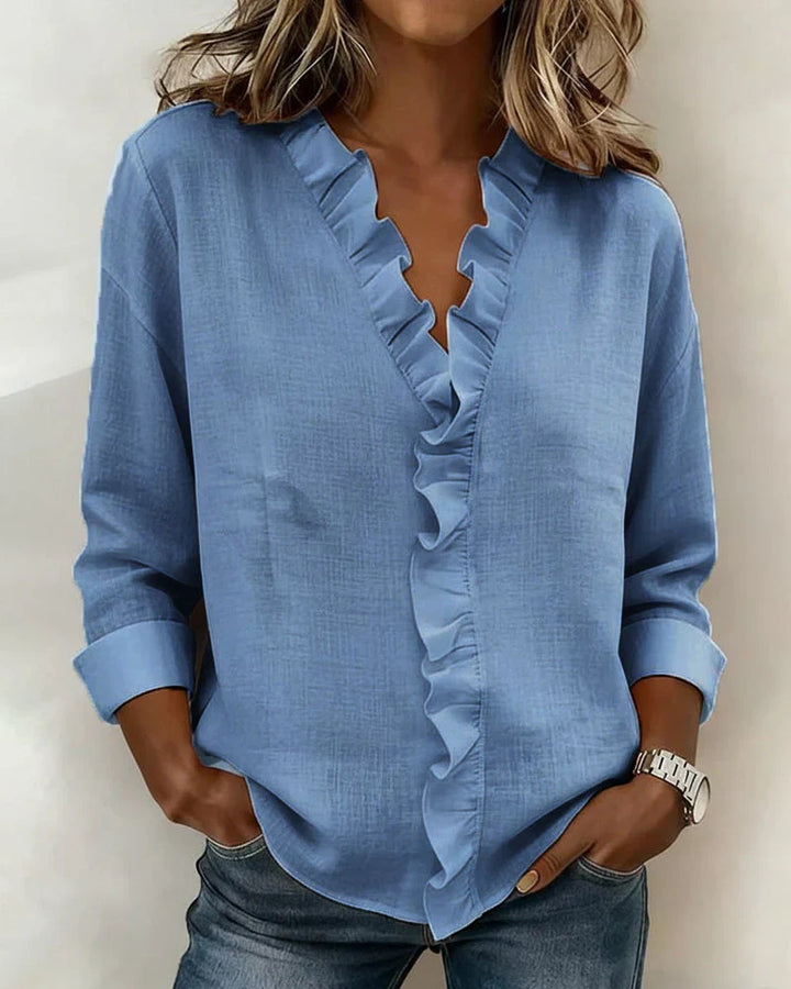 Eleanor | Elegant Ruffle Blouse
