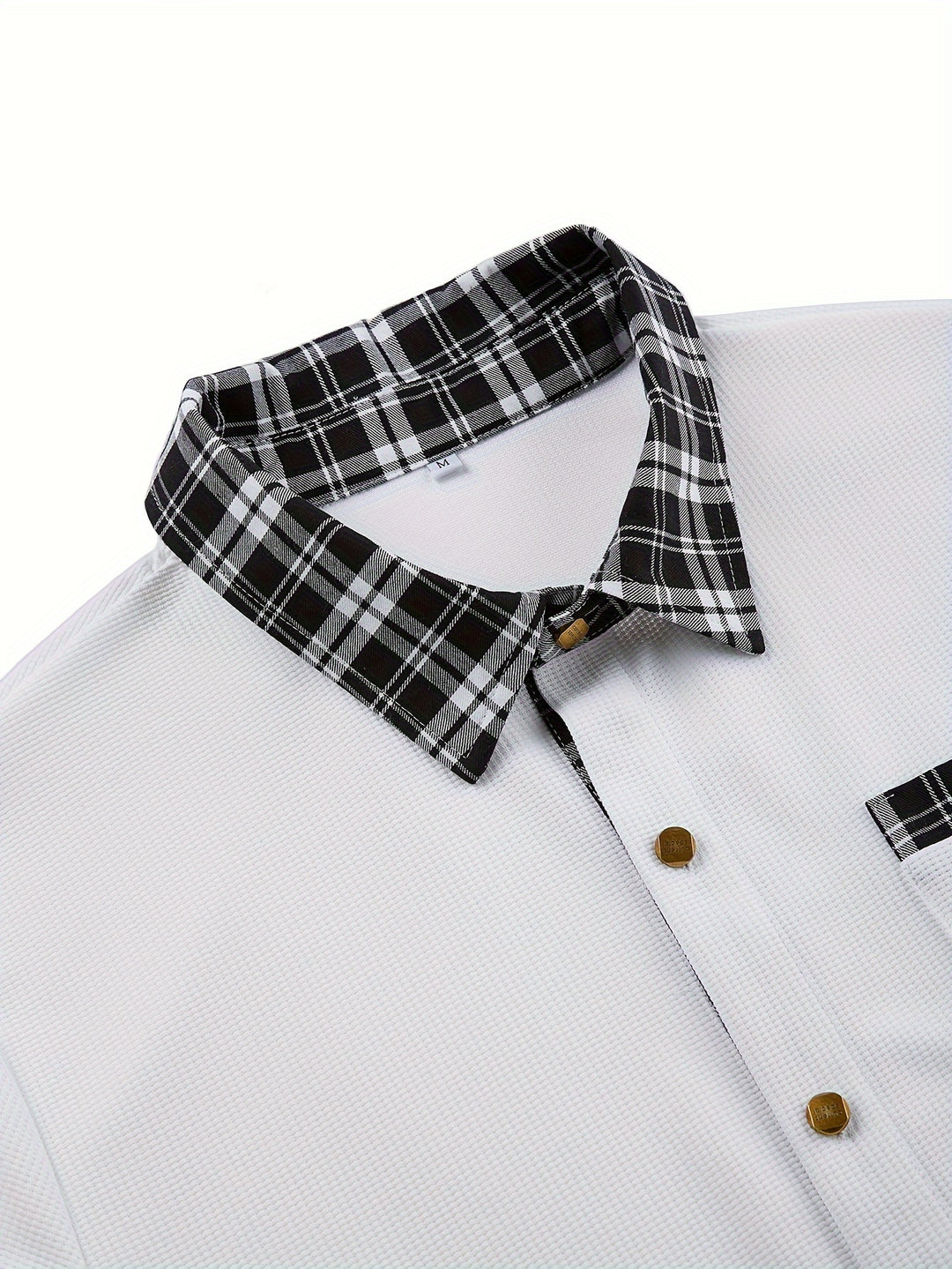 Everett | Textured Contrast-Trim Shirt