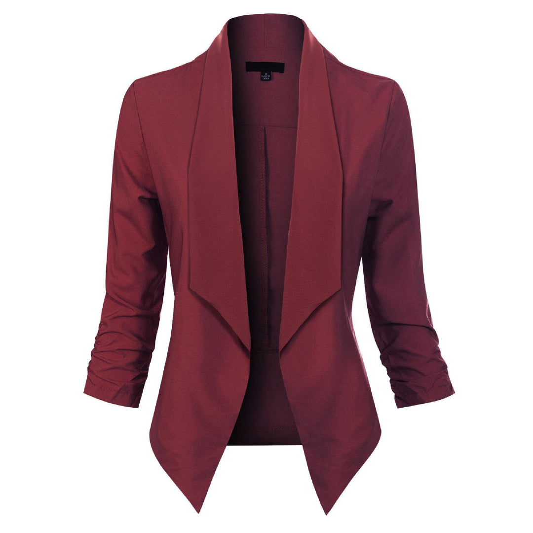 Vera | Open-Front Draped Blazer