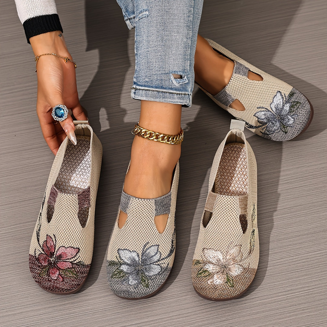 Evelyn | Floral Comfort Flats