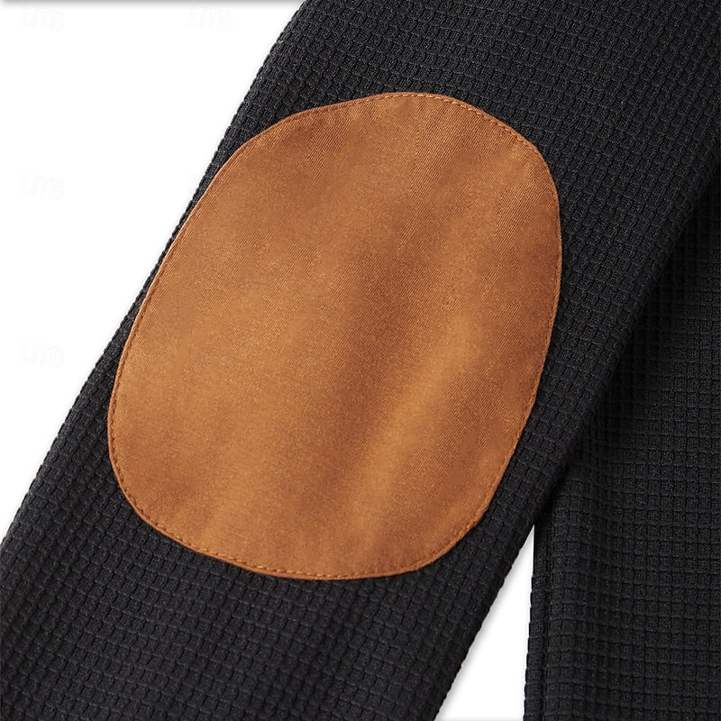 Beckett | Textured Long-Sleeve Henley Shirt