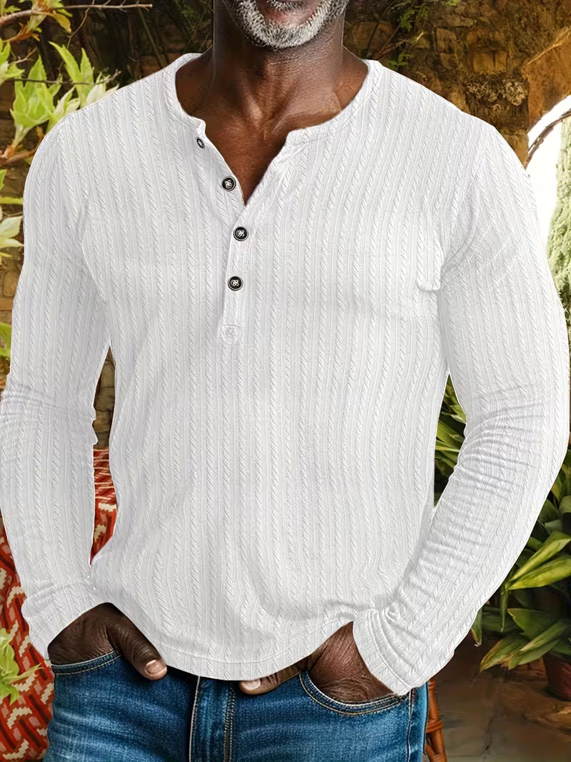 Grayson | Stylish Textured Button Up Shirt