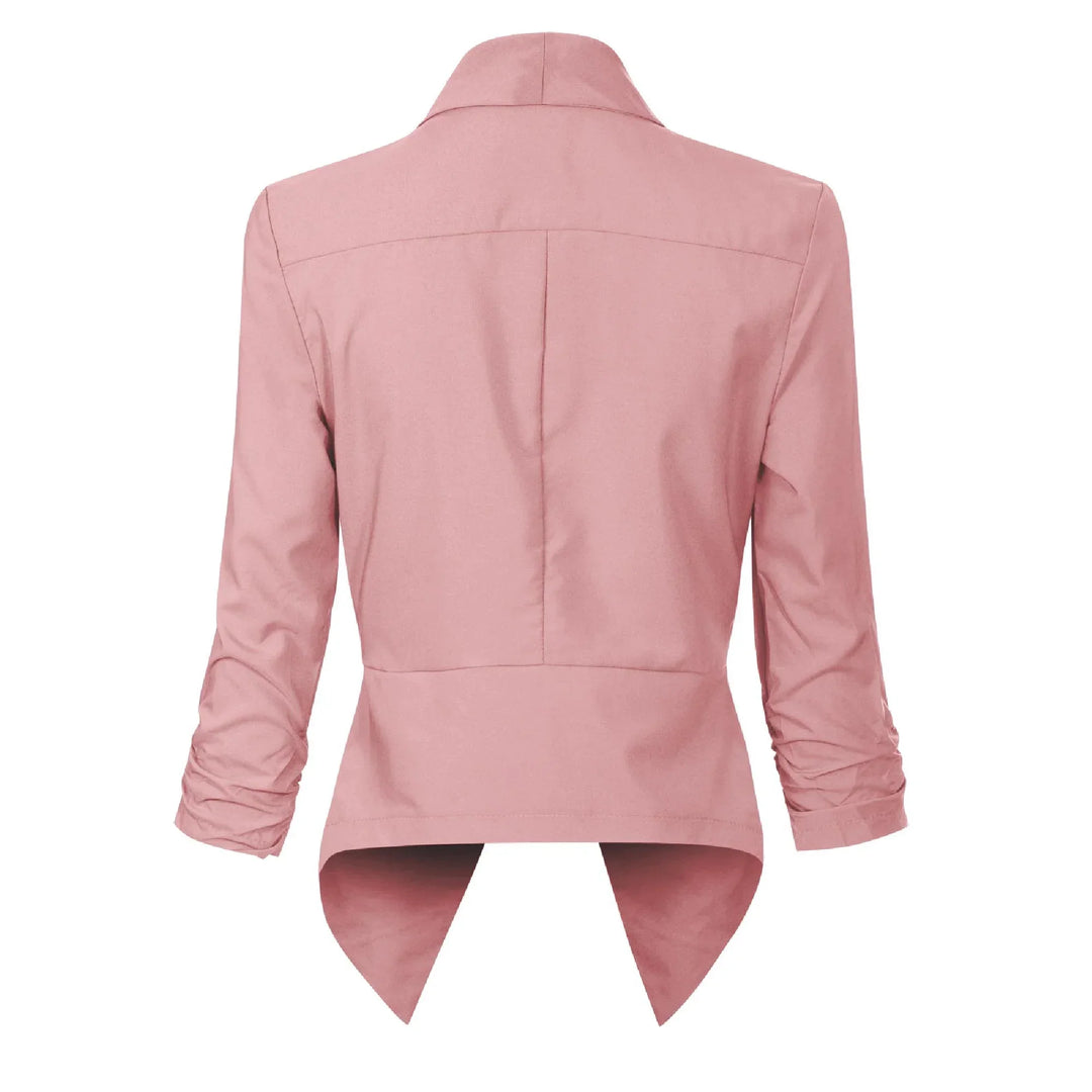 Vera | Open-Front Draped Blazer