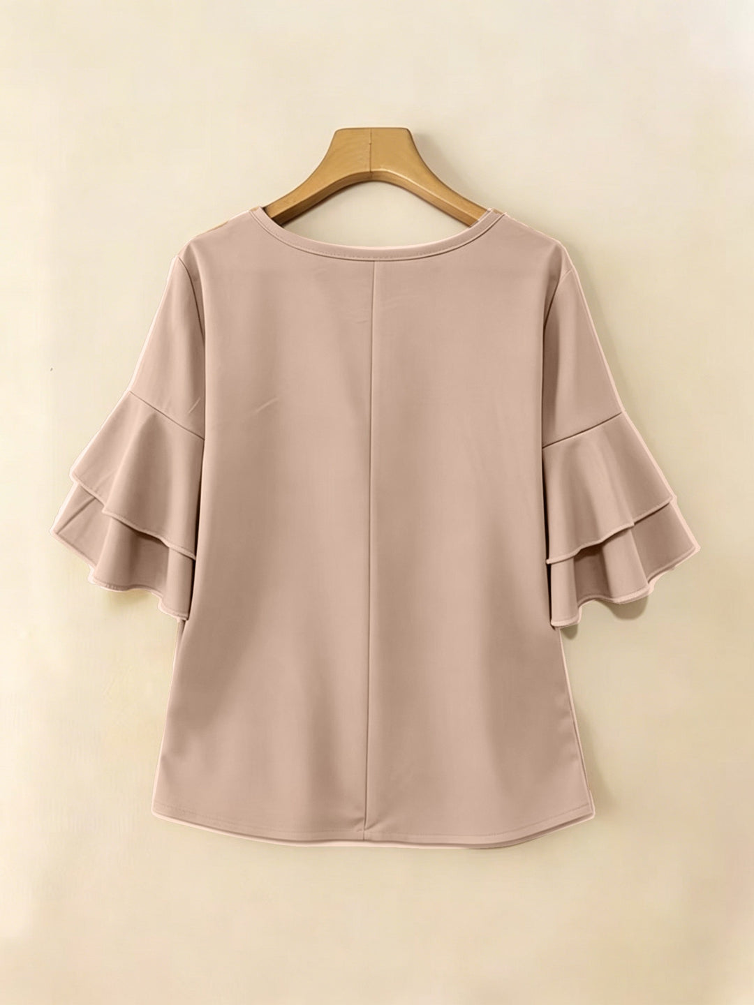 Eloise | Flowing Pearl-Button Blouse