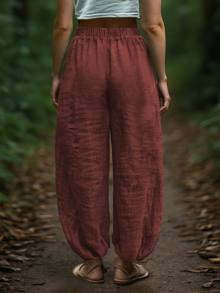 Maya | Relaxed Drawstring Harem Trousers