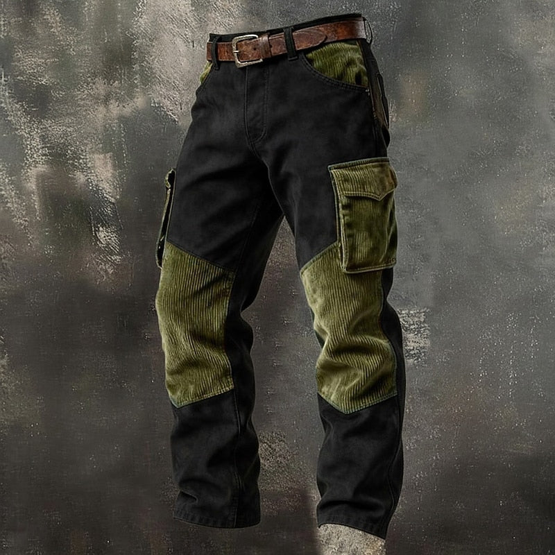 Hollis | Rugged Panelled Cargo Pants