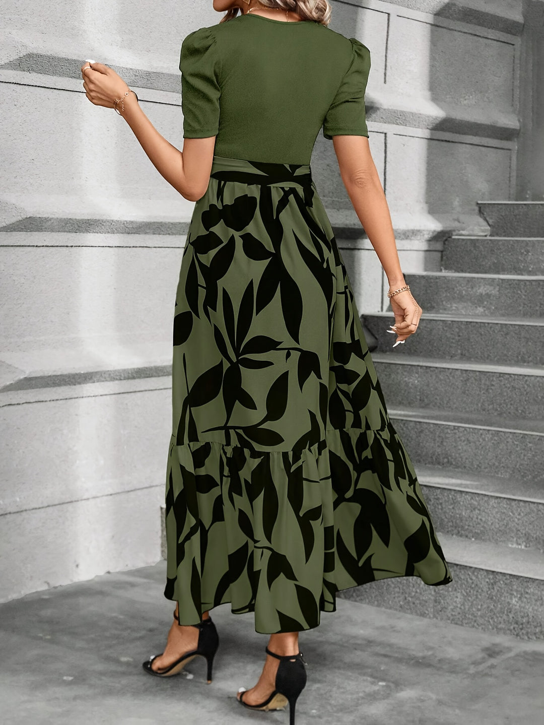 Elena | Floral Print Maxi Dress