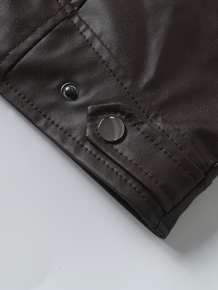 Marcus | Stand-Collar Moto Jacket