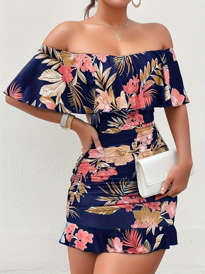 Jorina | Floral Off-Shoulder Summer Dress