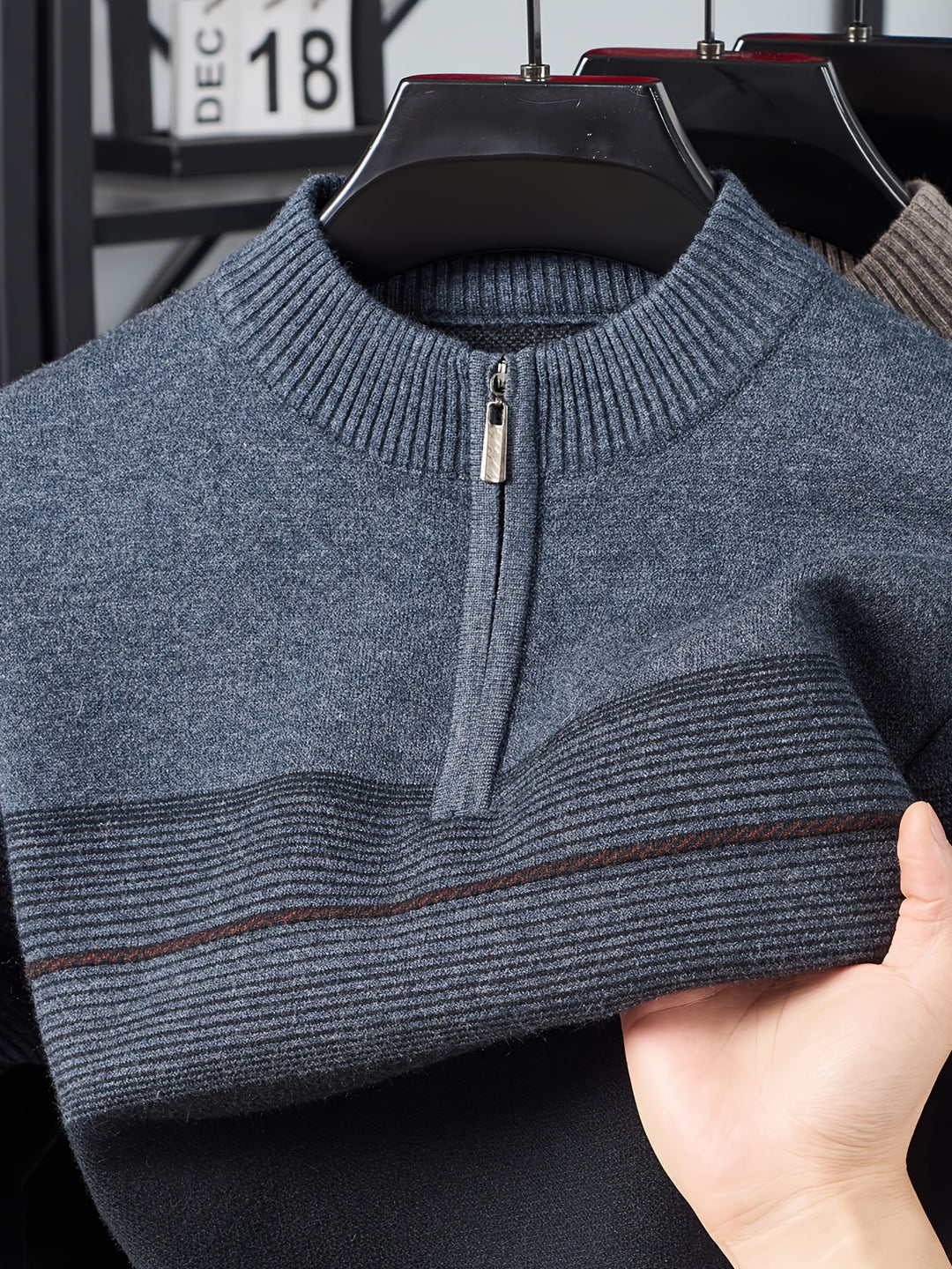 Gregory | Refined Half-Zip Sweater