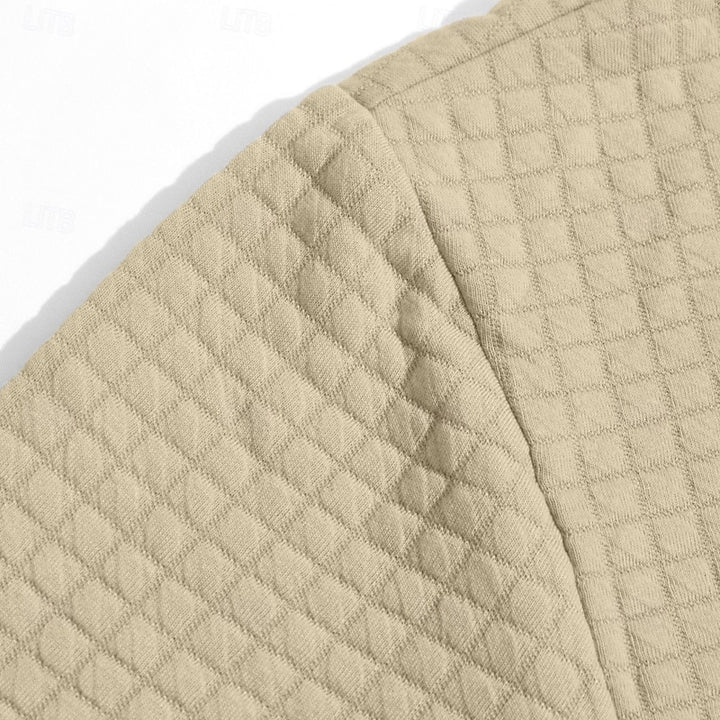 Hugh | Textured Hooded Pullover Hoodie