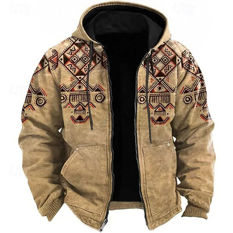 Elias | Heritage Patterned Hooded Jacket