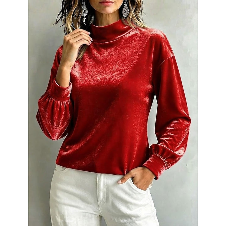Florence | Elegant Mock-Neck Blouse