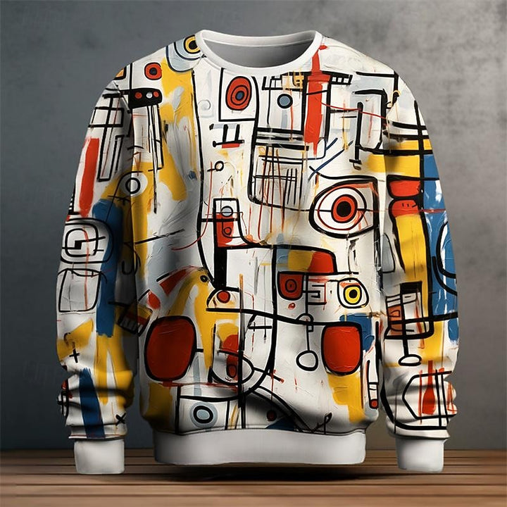 Jonah | Abstract Art Crew Neck Sweatshirt