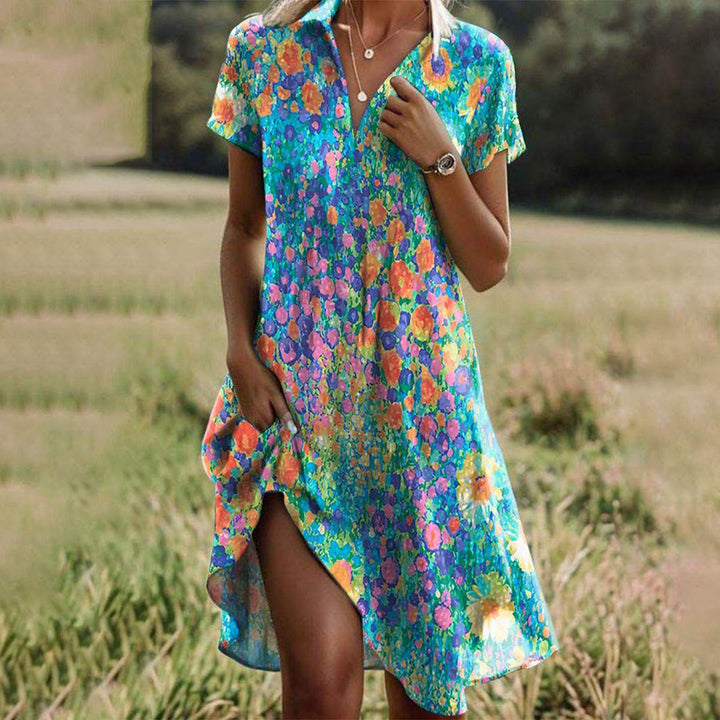 Juniper | Blooming Collared Summer Dress