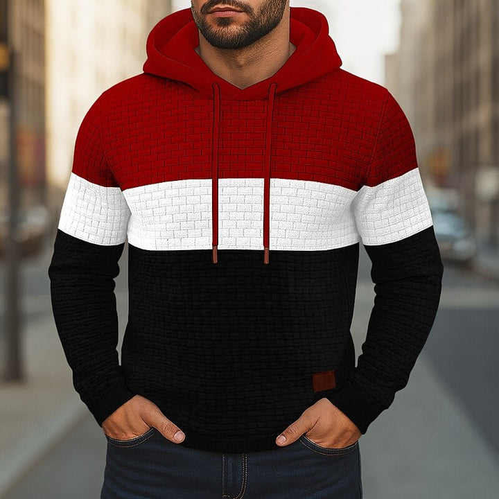 Grady | Colour-Block Hooded Pullover Hoodie