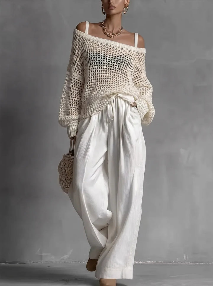 Odette | Relaxed Open-Weave Two-Piece Set