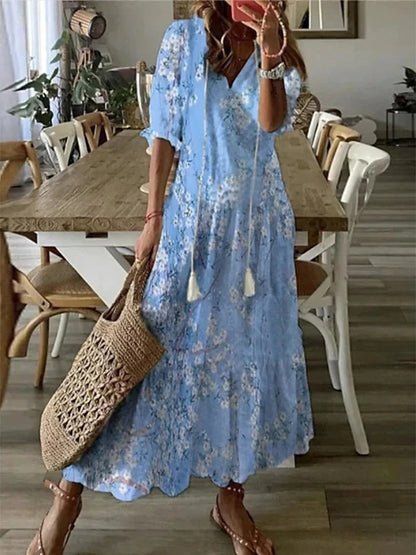Isla | Stylish Bohemian Midi Dress