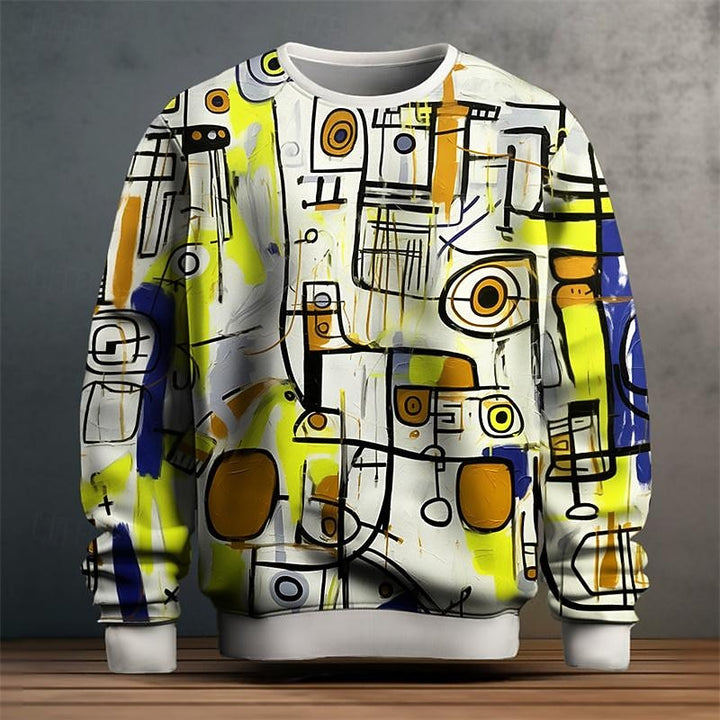 Jonah | Abstract Art Crew Neck Sweatshirt